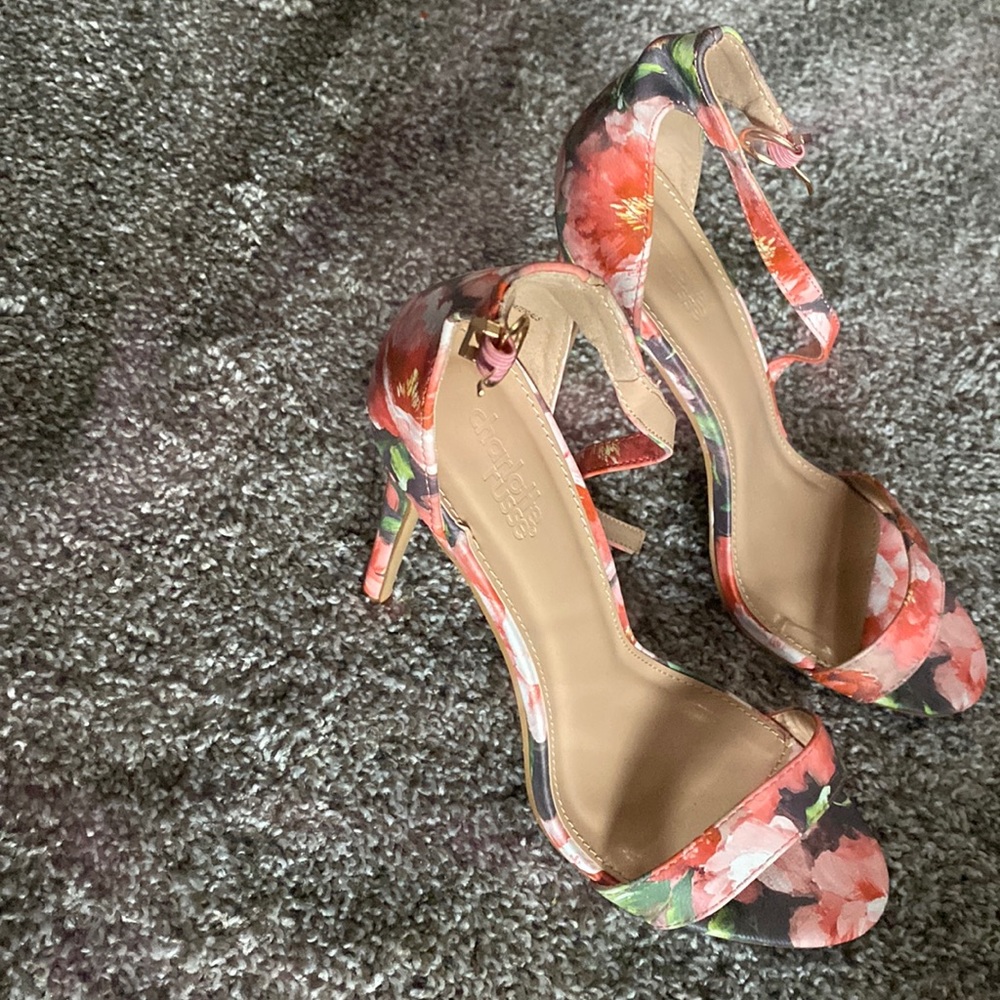Charlotte Russe flowery heels